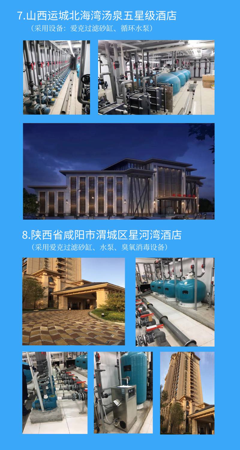 陜西咸陽(yáng)星河灣酒店采用愛(ài)克全套泳池設(shè)備